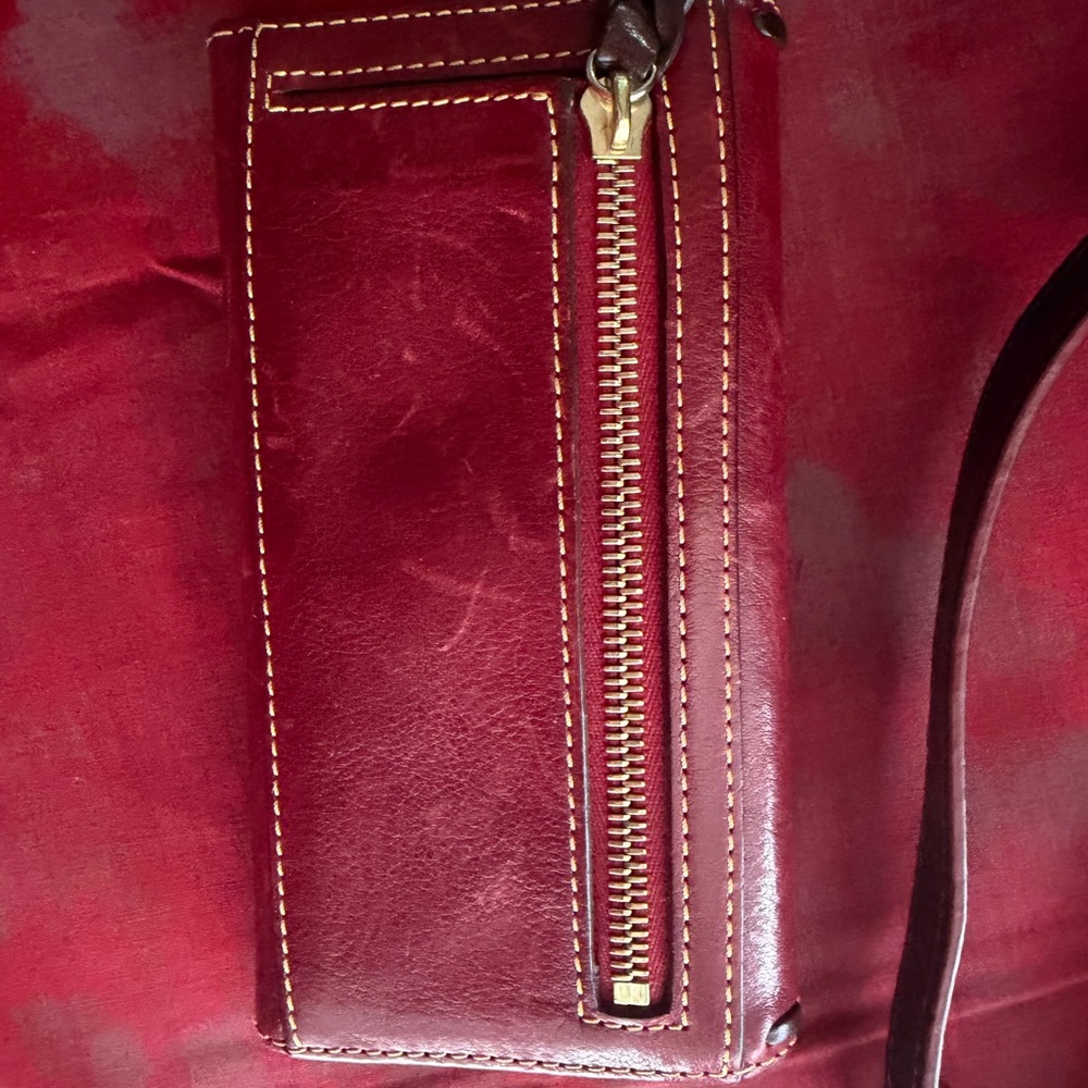 Dooney & Bourke Florentine Medium-Chestnut and wallet - Picture 12 of 16